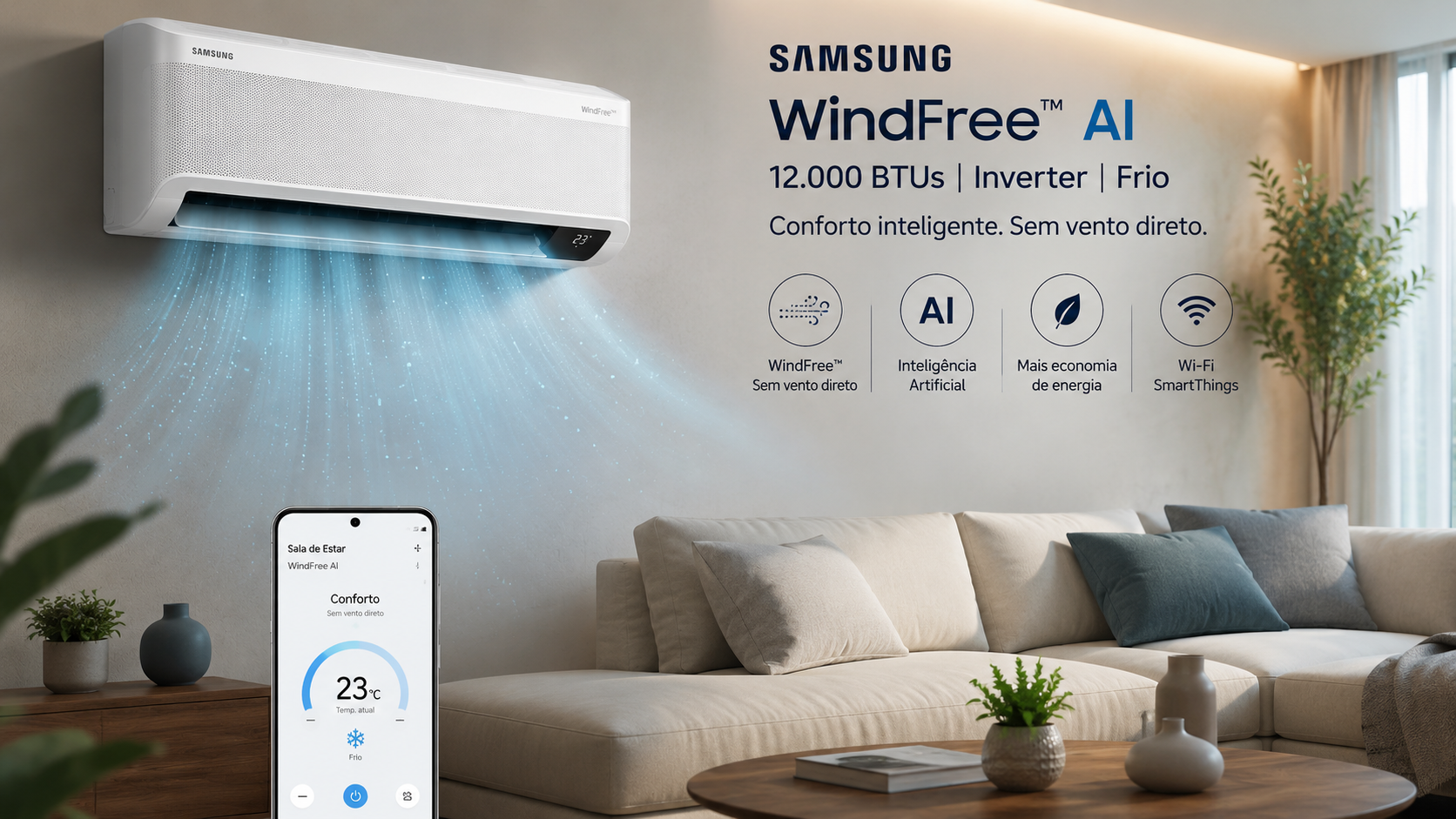 ar condicionado 12000 btus inverter wi-fi